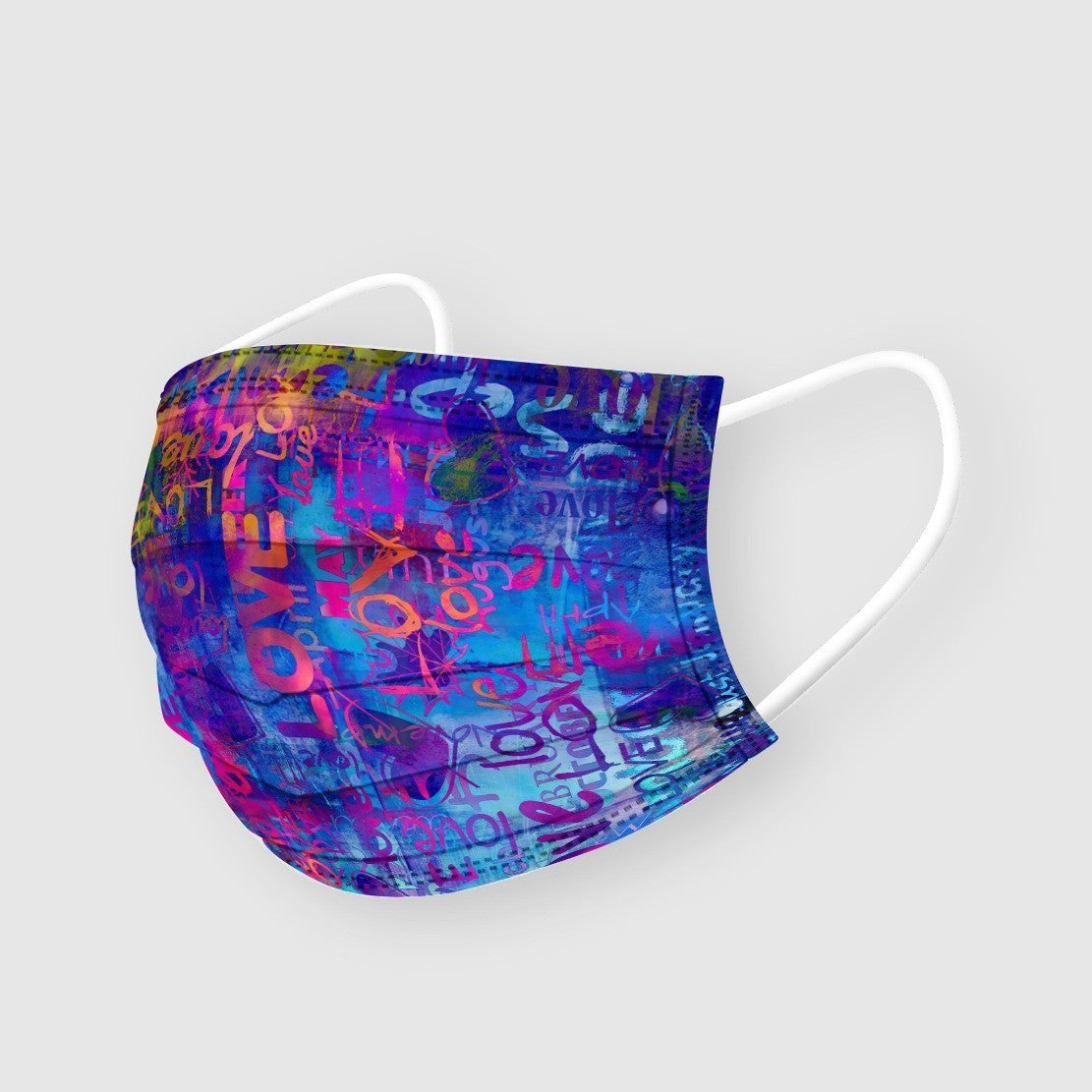 Maske Tek Kullanımlık Yetişkin İçin Mavi Aşk